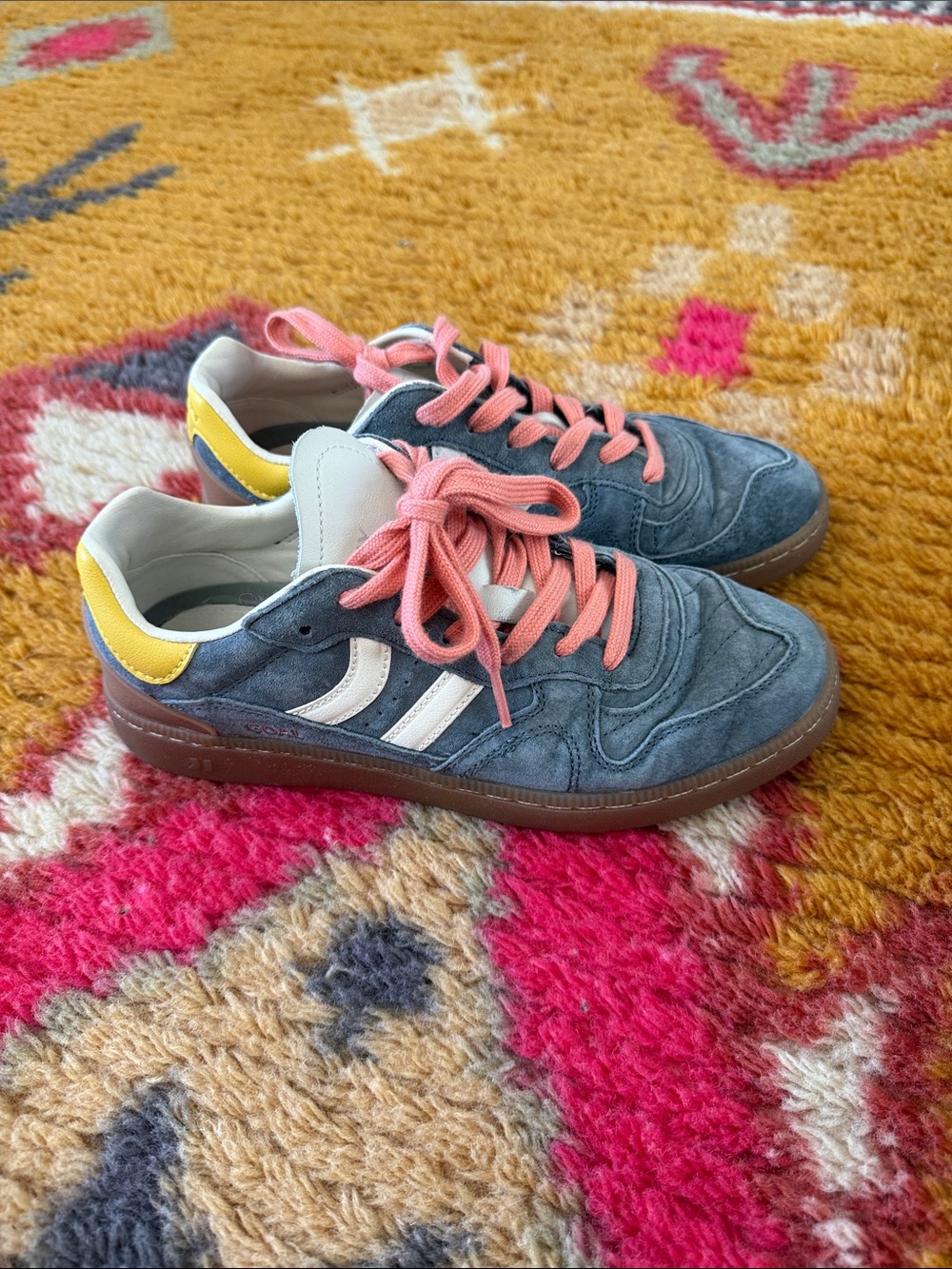 Coolway goal suede leather sneakers - Picture 3 of 7